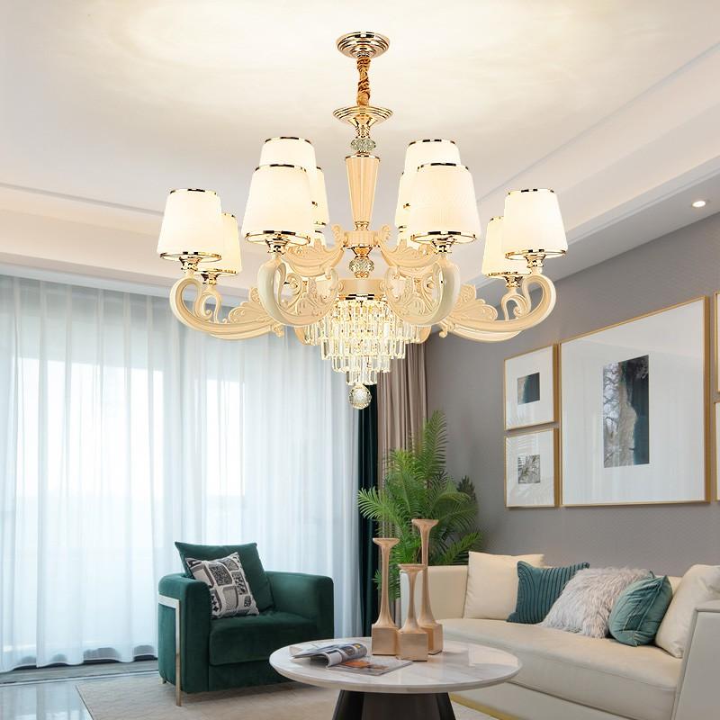 Đèn chùm KATI 12 tay , 8 tay hàng chuẩn xịn phong cách hiện đại - kèm bóng Led chuyên dụng (ảnh chụp thật 100%)