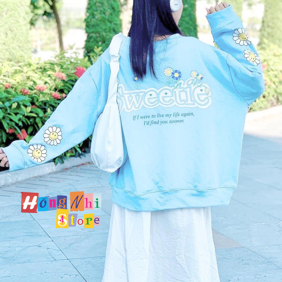 Áo Khoác Cardigan In Hình Sweetie Oversize Ulzzang Unisex Dáng Rộng - MM