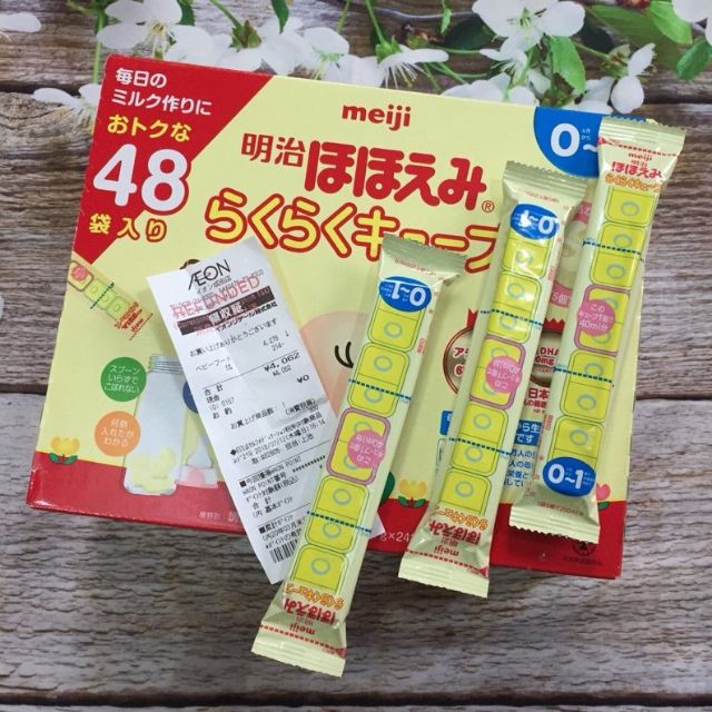 Sữa Meiji Số 0 Dạng Thanh Cho Trẻ Từ 0 Đến 12 Tháng Tuổi nội địa Nhật Bản