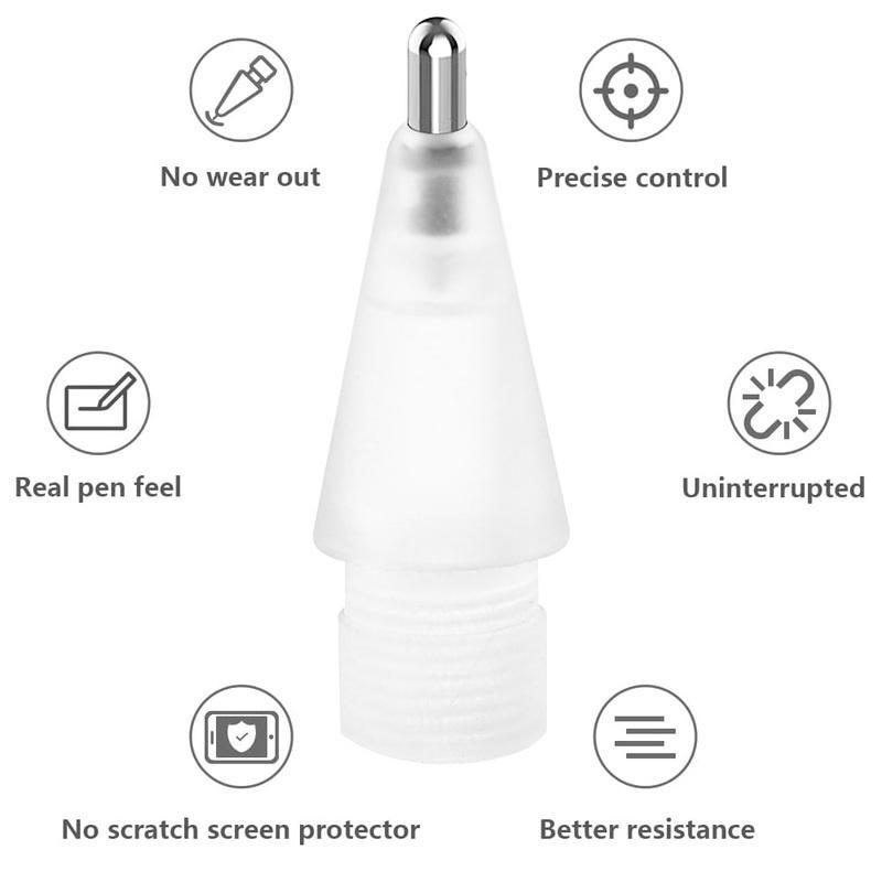 Đầu Bút Cảm Ứng Bằng Hợp Kim Niken Mạ Niken Chất Lượng Cao Thay Thế Cho Apple Pencil Gen 1/2