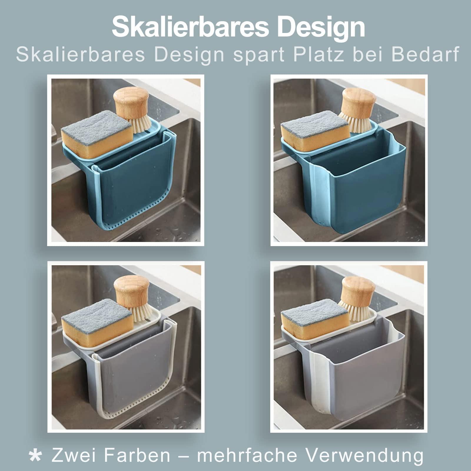 S-Suction, thoát nước rửa đa chức năng, có thể gập lại, bồn rửa, có thể thu vào, giá đỡ bồn rửa treo, kệ thoát nước có thể gập lại