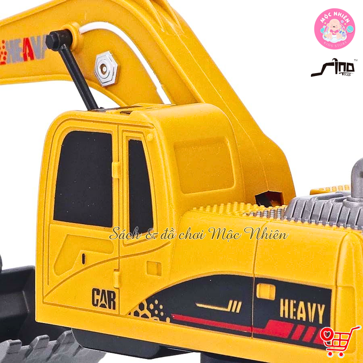 Đồ Chơi Xe Điều Khiển Tỷ Lệ 1:24 - Xe Máy Xúc 2 (Có Đèn) - SINO QH25-01