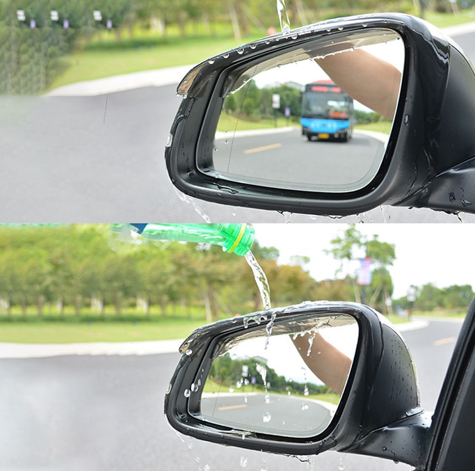 Bộ 2 Vè che mưa gương chiếu hậu ô tô hạn chế nước mưa đọng vào gương