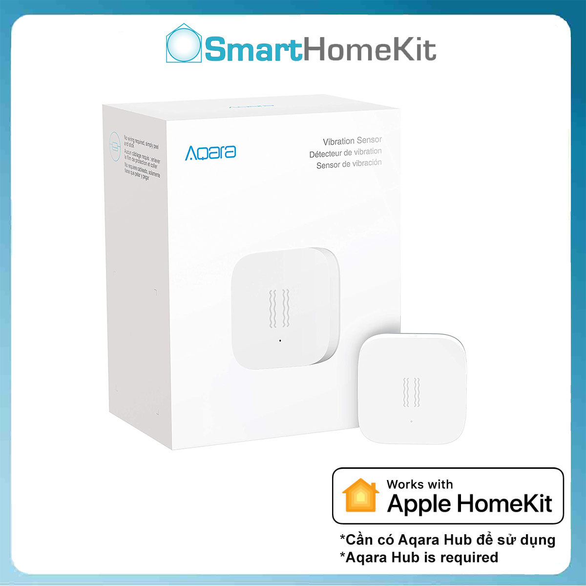 Cảm biến rung Aqara vibration sensor DJT11LM, hỗ trợ Apple HomeKit