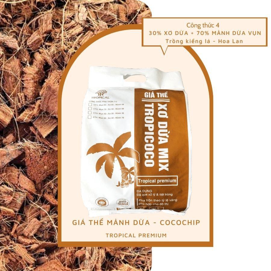 Giá thể Mụn dừa – Xơ dừa – Mảnh dừa trồng cây Tropicoco - túi 10 Lít