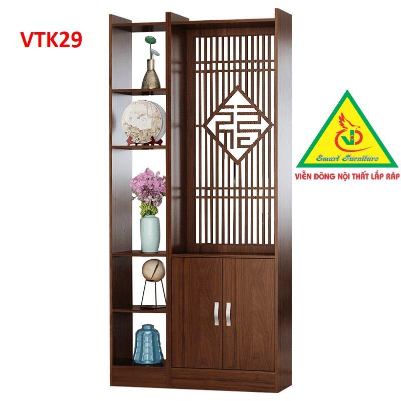 Tủ kệ trang trí kiêm vách ngăn phòng khách , nhà bếp VTK29 - Nội thất lắp ráp Viendong Adv