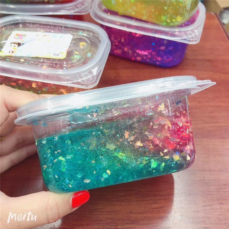 Slime hũ to 300ML kim tuyến giấy Đồ chơi slam chất nhầy ma thuật squishy