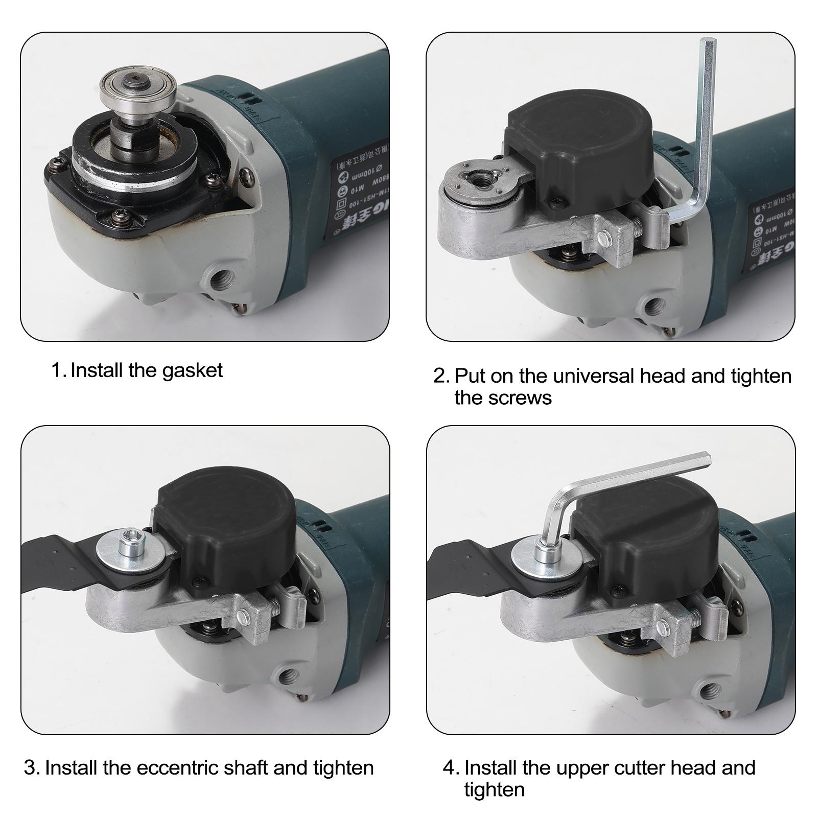 Angle Grinder Refit To Cutting Tool Accessories Set Wood Cutting Open Hole Shovel Nails Utility Modification Tool Set