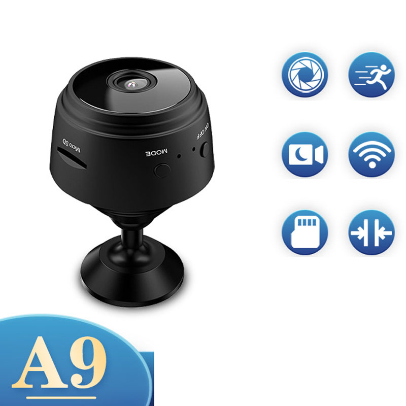 Camera mini siêu nhỏ giám sát A9 FullHD 1080p IP wifi kết nối với điện thoại, có pin