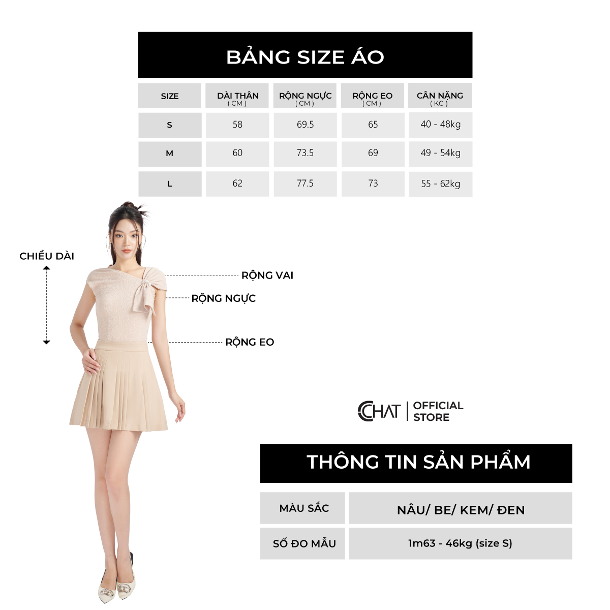Áo Thun  Kiểu Trễ Vai Buộc Nơ Dáng Ôm Chất Vải Co Giãn Mềm Mịn 13TNC2009OT