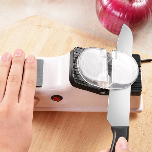 DỤNG CỤ MÀI DAO KÉO TỰ ĐỘNG TẠI NHÀ - MÁY MÀI DAO KÉO BẰNG ĐIỆN NHỎ GON