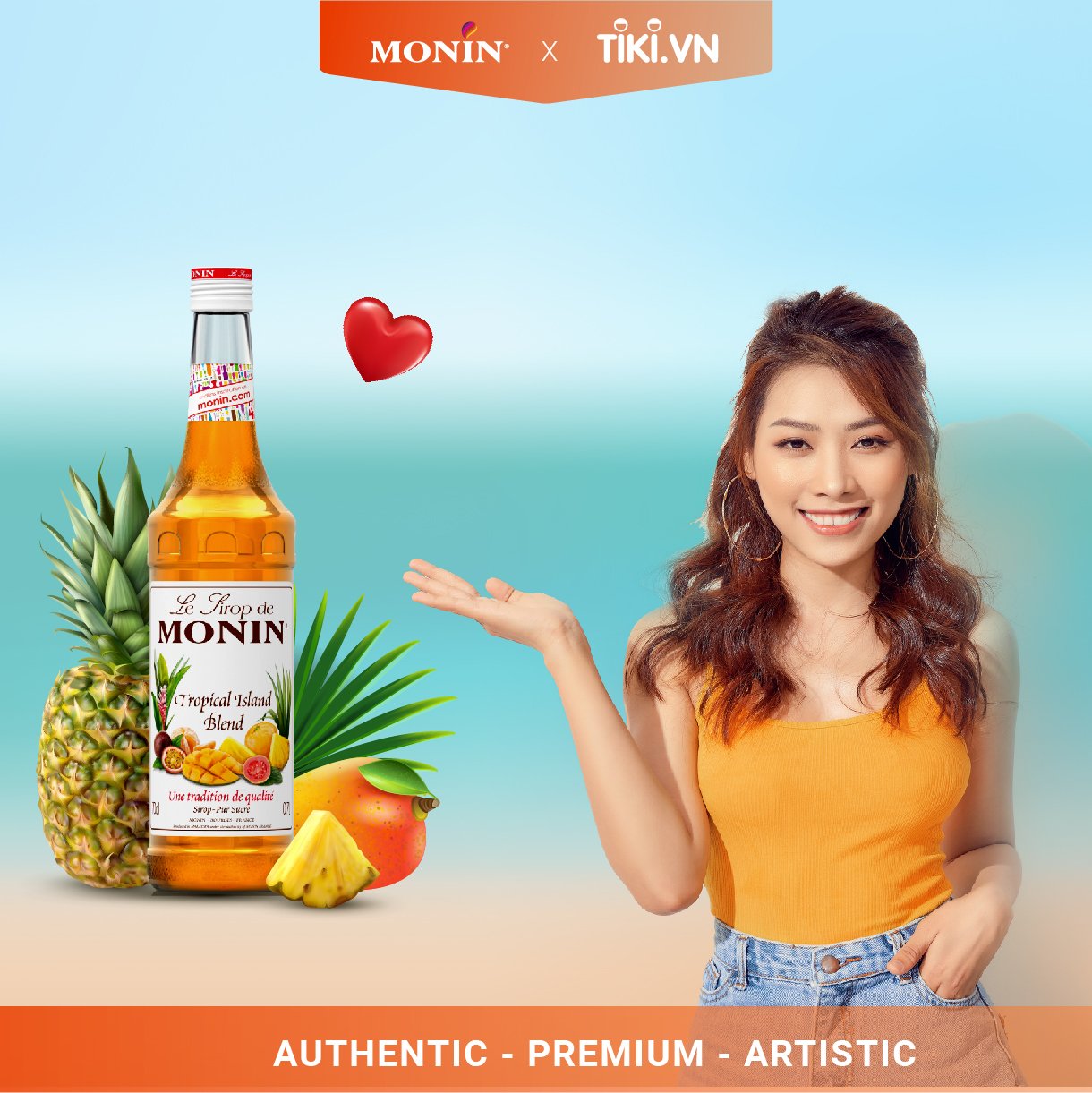 Siro Hoa Quả Nhiệt Đới MONIN - 700ML