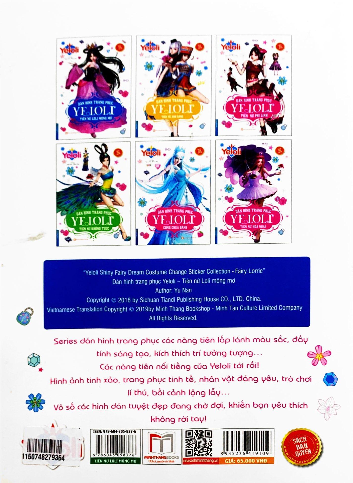 Sách Dán Hình Trang Phục Yeloli - Tiên Nữ Loli Mộng Mơ