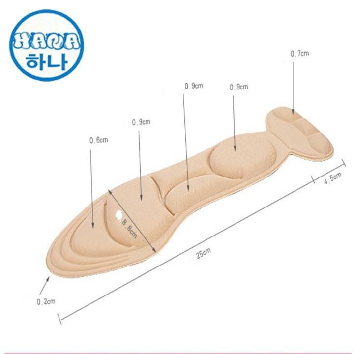 Combo 2 đôi (4 miếng) lót gót giày lót giày rộng giảm size chống rộng chống trầy chống phồng gót chống đau chân