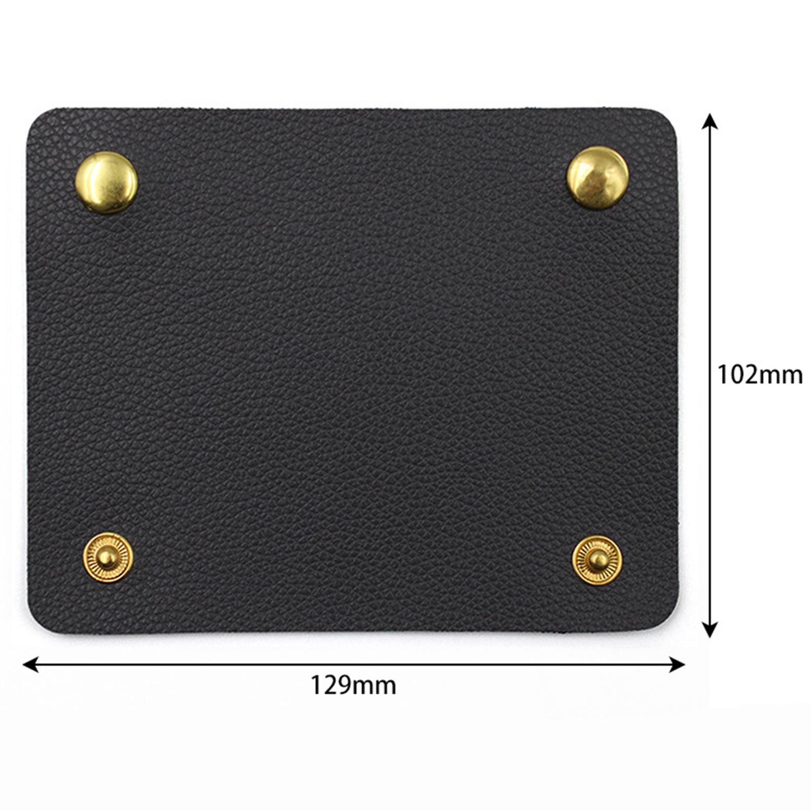 Handbag Grip Sleeve Cover Handle Grip Sleeve PU Leather for Wallet Purse Black