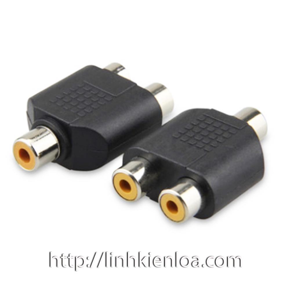 Đầu cắm, Jack chuyển đổi 1 Jack AV hoa sen sang 2 Jack AV hoa sen