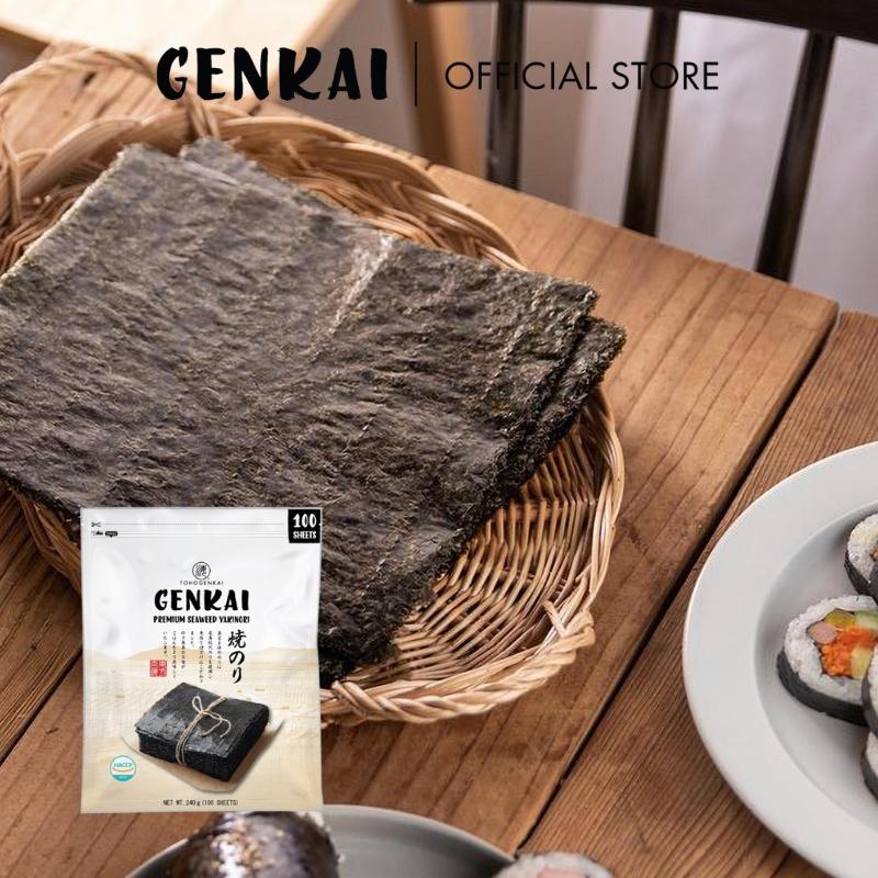 Rong Biển Cuộn Cơm Hàn Quốc GENKAI 100 Lá 240G