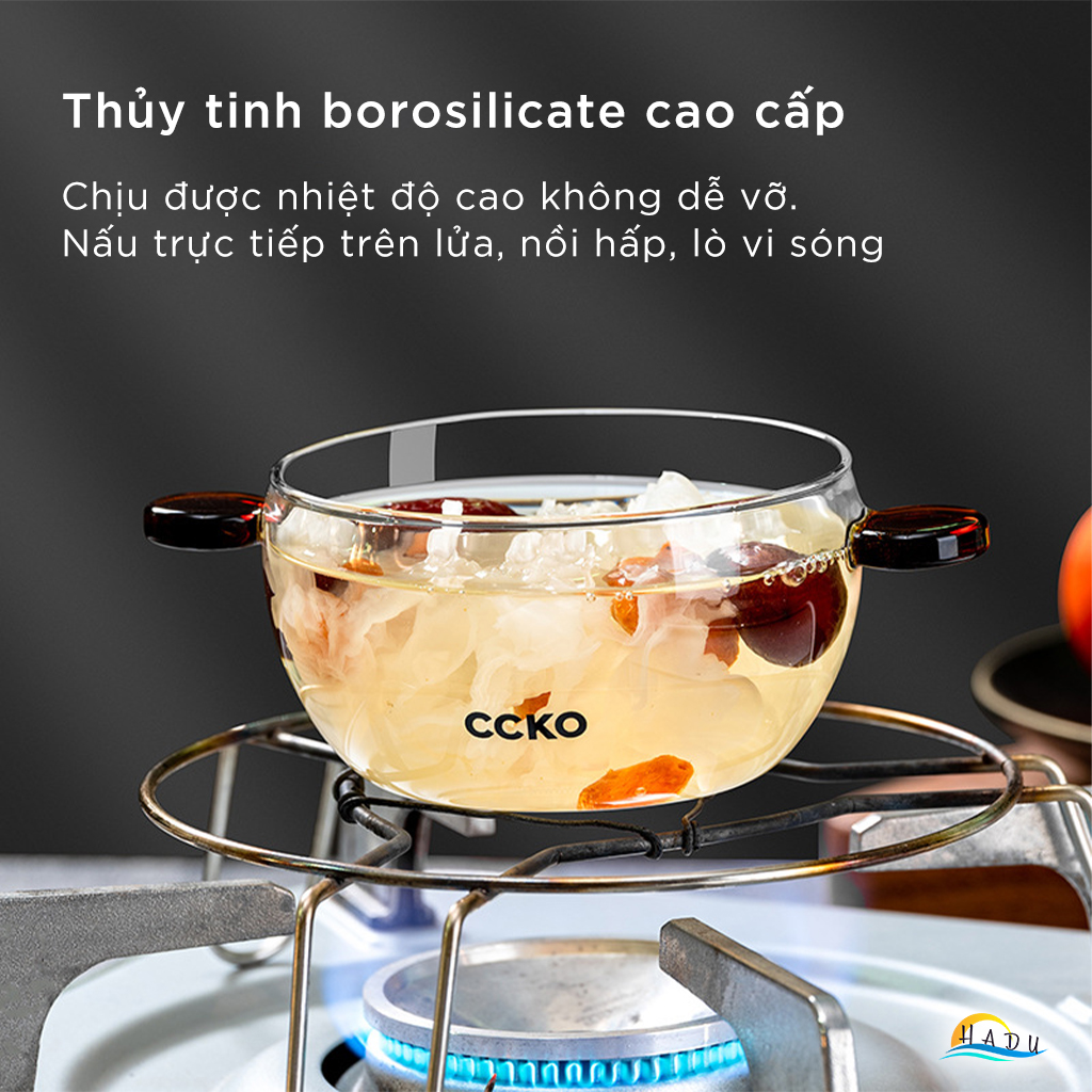 Thố Chưng Yến Mini Thủy Tinh Cao Cấp 315ml Đạt Chất Lượng Đức CCKO