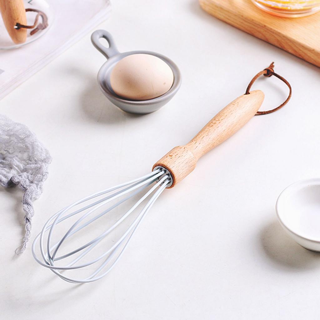 Egg Beater Whisk Hand Blender Mixer Cake Beech Baking Tool