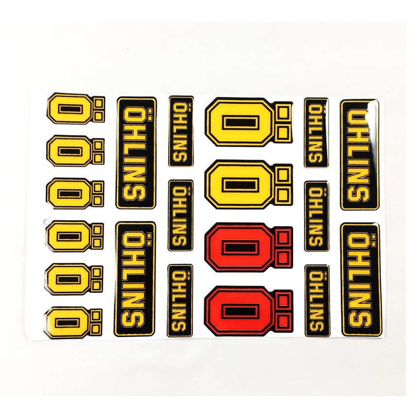 Tem dán decal ohlins trang trí xe 1 tấm