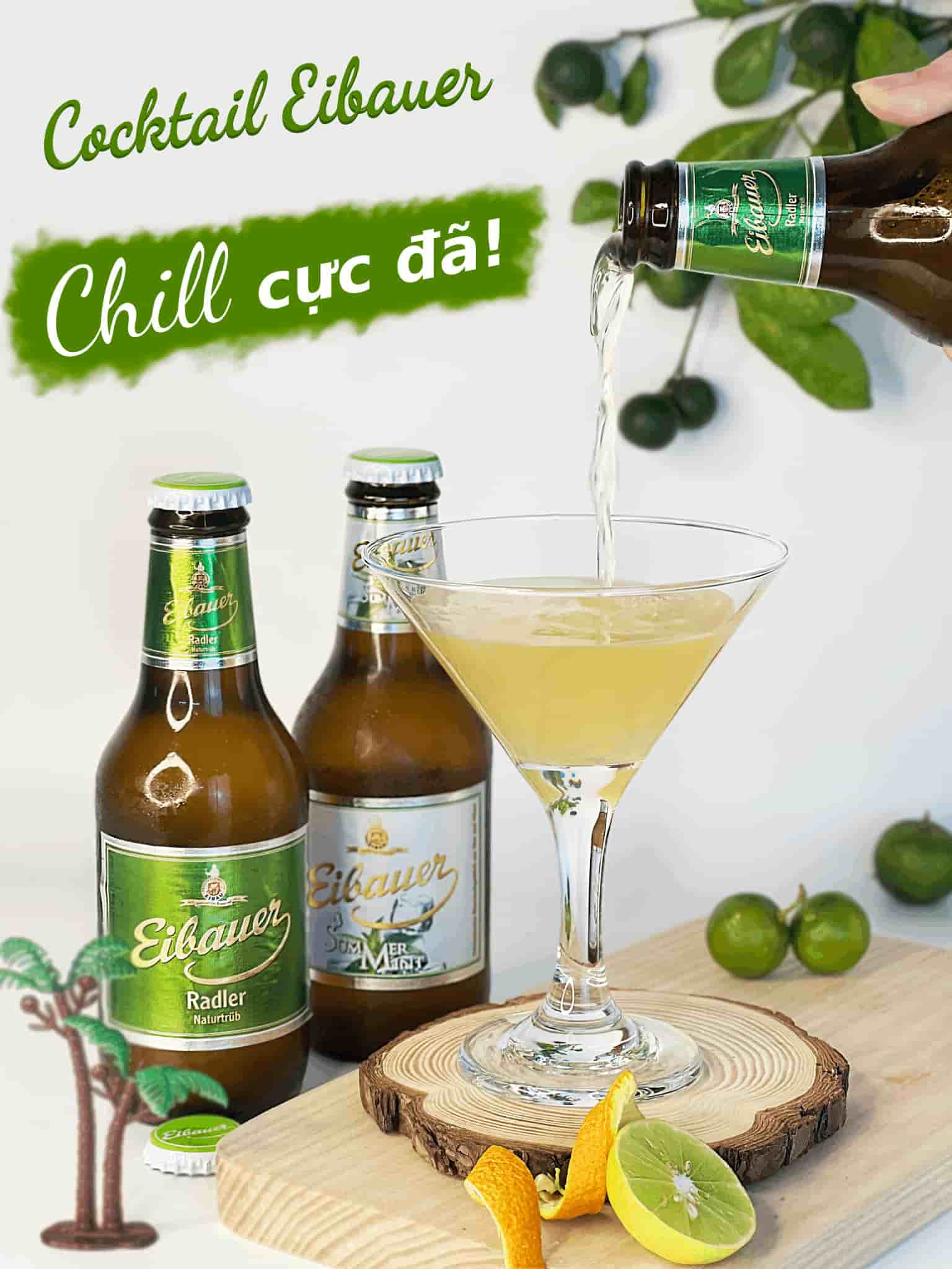 Thùng Quà Bia Trái Cây EIBAUER SUMMER MINT 2.5% - Hương Vị Bạc Hà The Mát Sảng Khoái - Bia Đức Nhập Khẩu Chính Hãng