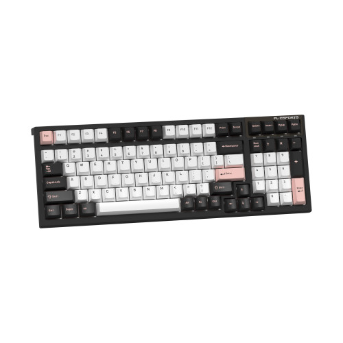 Bàn phím cơ FL-Esports FL100CPM Sakura Pink/White Olivia/Marsmallow - Hàng chính hãng