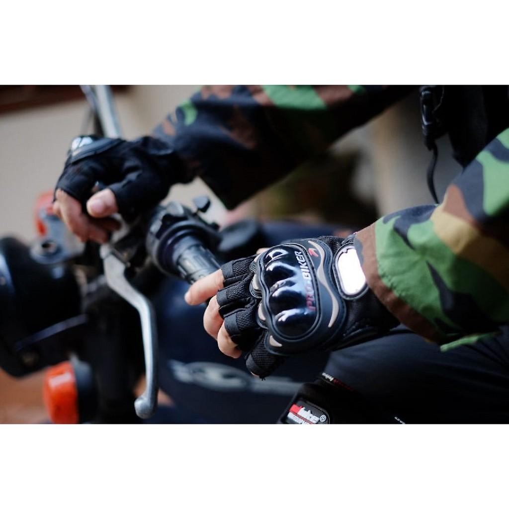 Găng tay cụt ngón có gù bảo vệ - XXL: 80-85kg