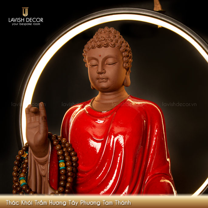 Thác Khói Trầm Hương Tây Phương Tam Thánh