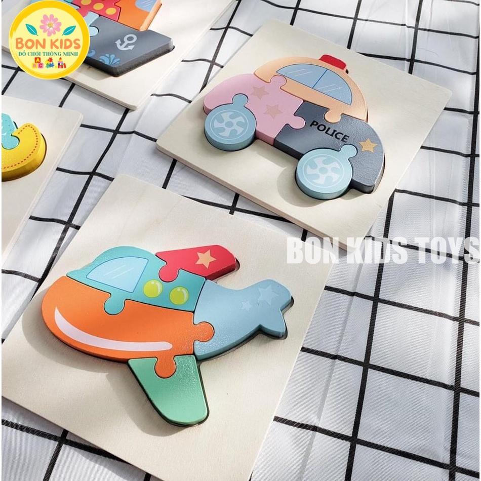 Đồ chơi tranh xếp hình gỗ nổi 3D - Đồ chơi thông minh cho bé