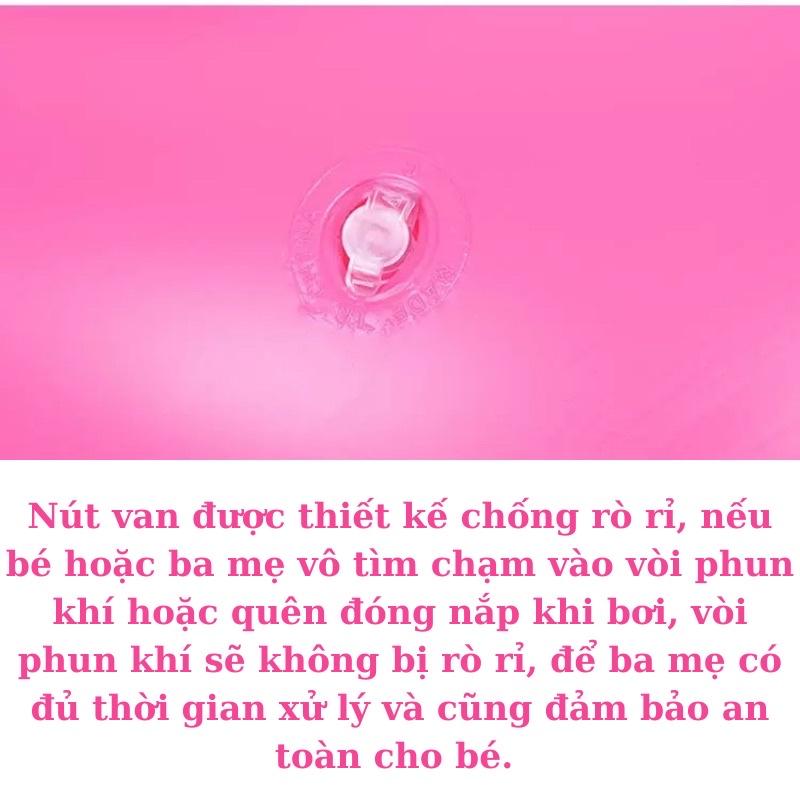 Phao bơi cho bé, phao bơi chống lật hồng hạc an toàn cho trẻ em Xu Xu Kids