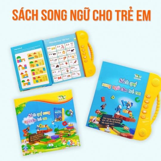 [Phiên Bản Mới Nhất] Sách Nói Điện Tử Song Ngữ Anh-Việt Giúp Trẻ Học Tốt Tiếng Anh Dành Cho Trẻ Từ 1-7 Tuổi