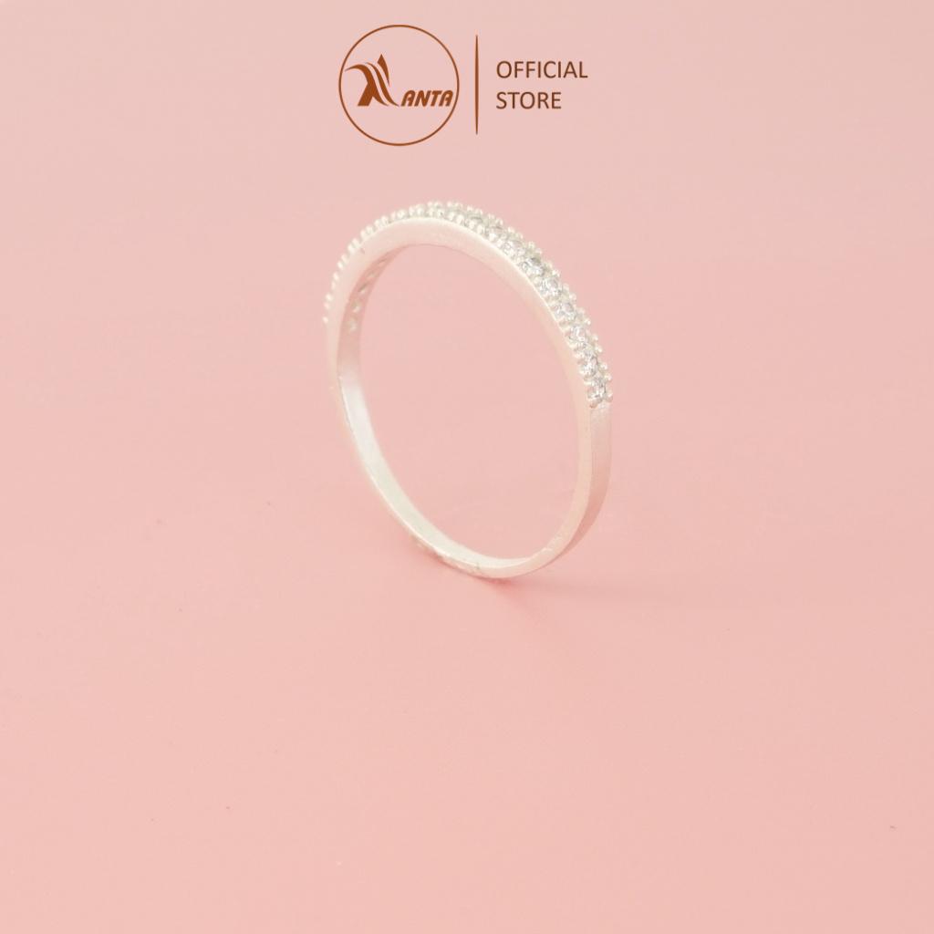 Nhẫn bạc 925 ANTA Jewelry, nhẫn nữ đính đá đẹp, đơn giản Sparking Line ATJ9022