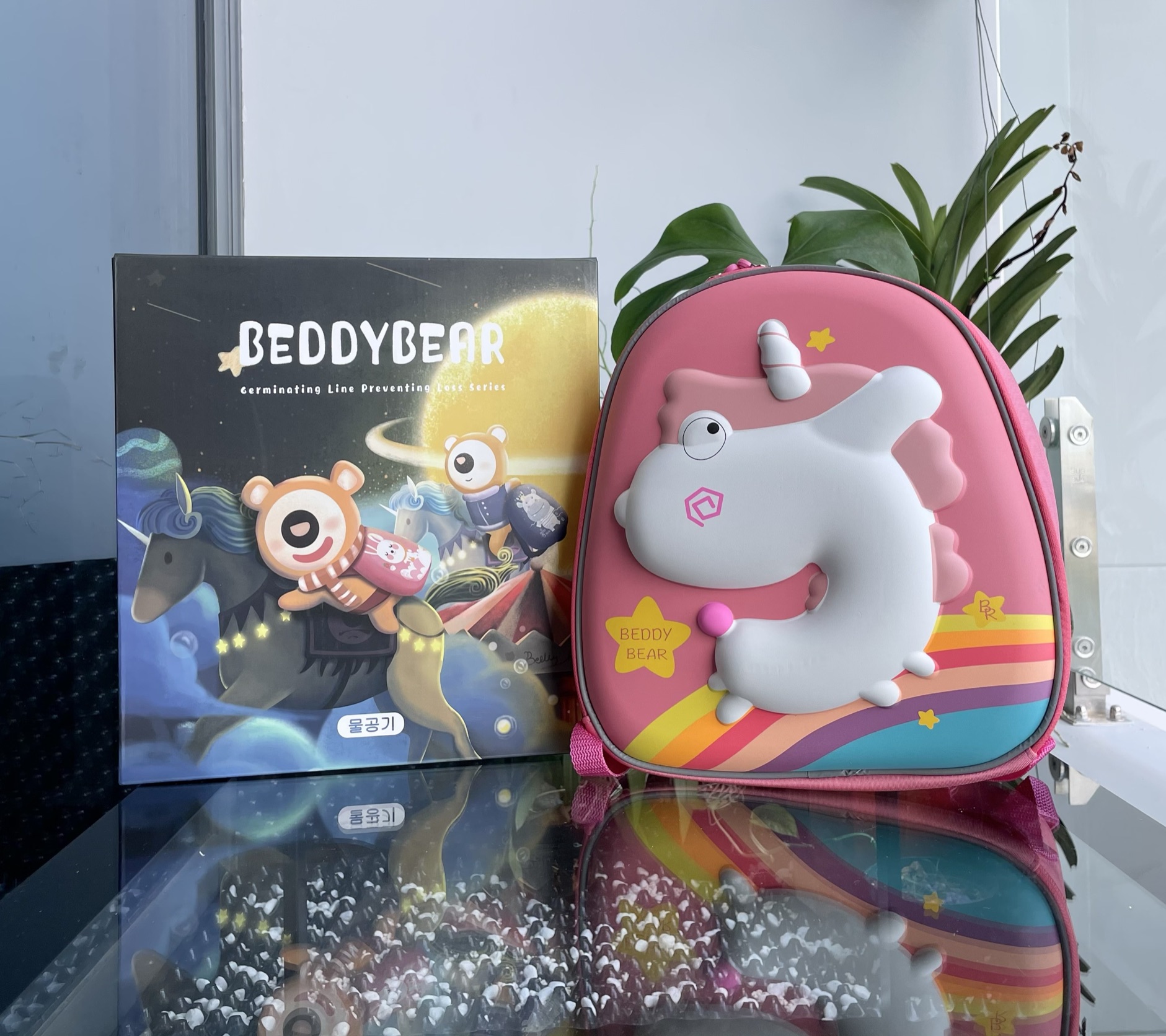 Balo Bé mẫu giáo Beddybear Phù hợp trẻ từ 02 tuổi Thương hiệu Beddy bear - Thiết kế kèm dây chống thất lạc mẫu mới - Sản phẩm bảo hành chính hãng 2 năm