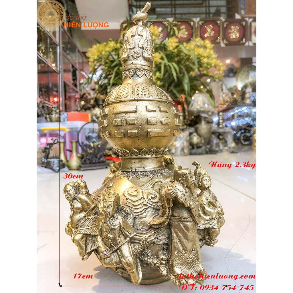 Hồ Lô Bát Tiên Bằng Đồng Vàng Đủ Các Cỡ - Vật Phẩm Phong Thủy Hóa Giải Bệnh Tật, Vận Xấu