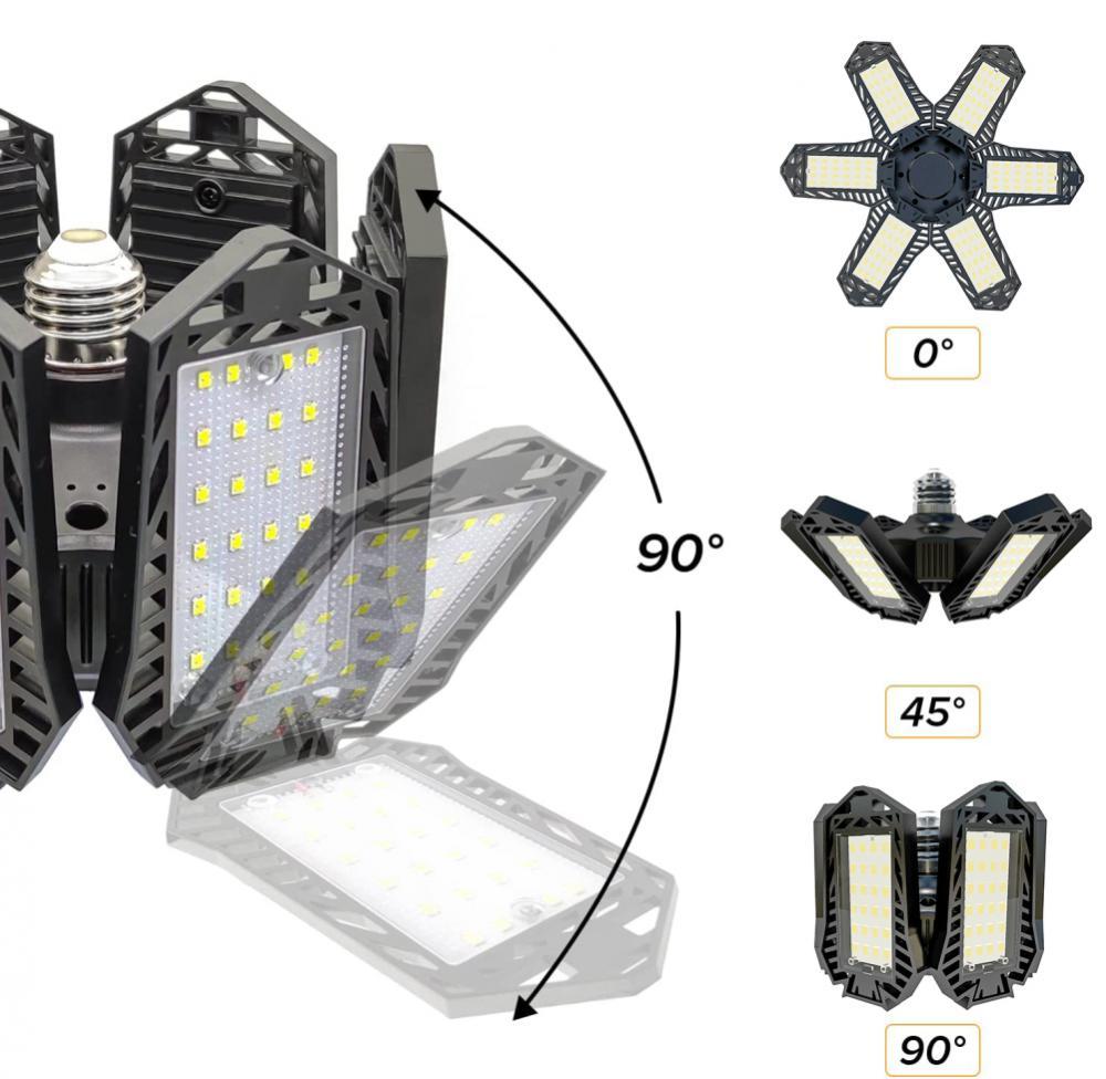 XIAOMI Industrial Lighting LED Garage Light Foldable Fan Blade Industrial Lighting Light Durable Garage Lamp For Workshop Garage