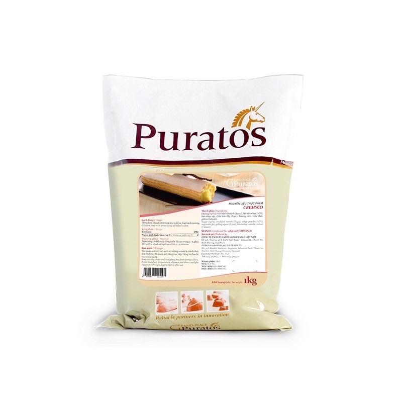 Bột trộn nhân Su Kem Custard Puartos 200gr (tách lẻ gói 1kg)