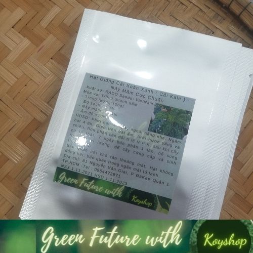 Hạt Giống Cải Xoăn Xanh ( Cải Kale ) - Nảy Mầm Cực Chuẩn