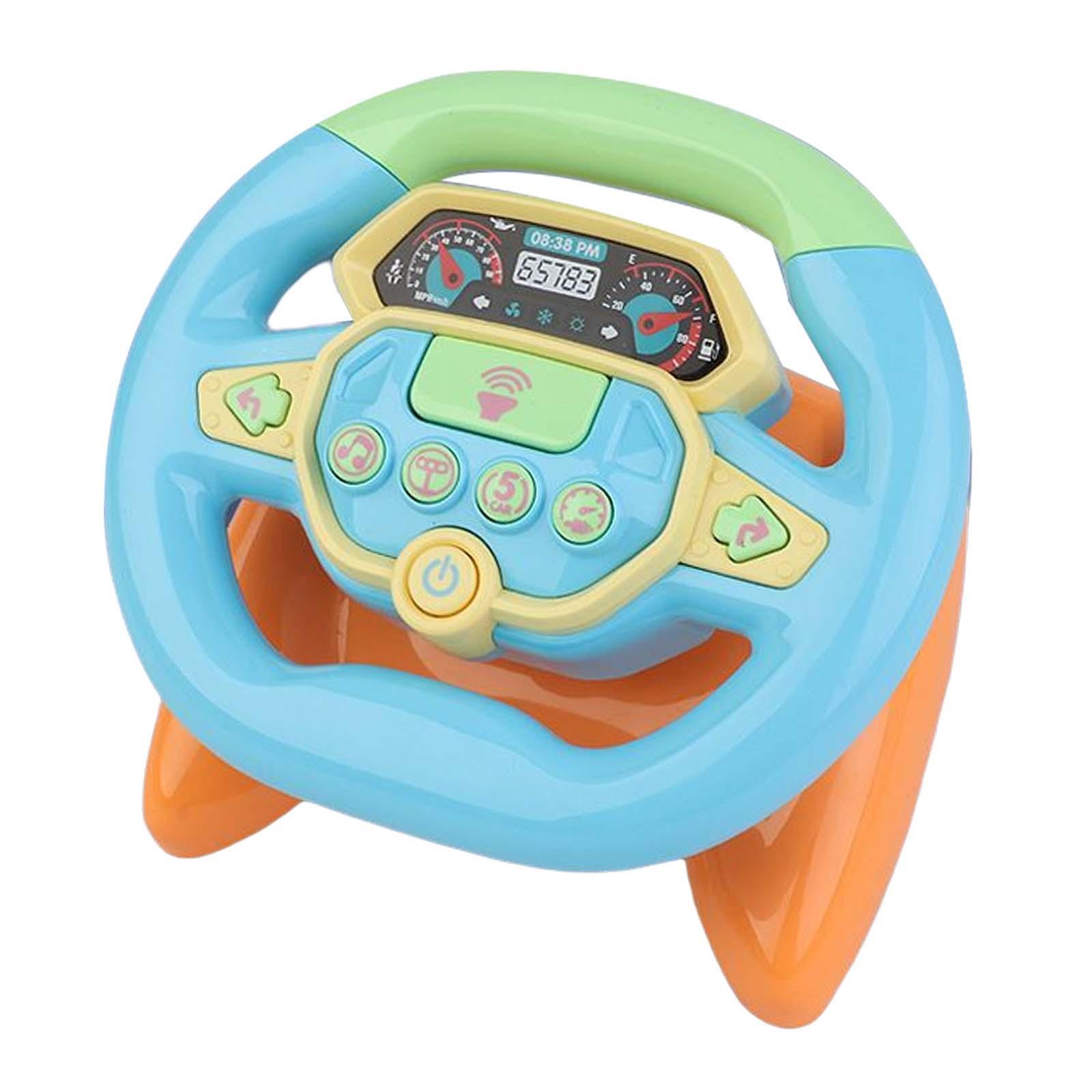 Musical Steering Wheel Toy Pretend Play Girls Driving Controller Sound Toy