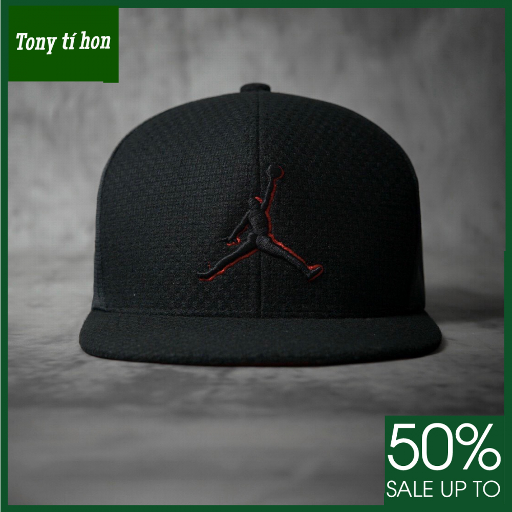 Tony tí hon -  Mũ/nón kết lưỡi trai Snapback JD thời trang nam nữ cao cấp - màu đen