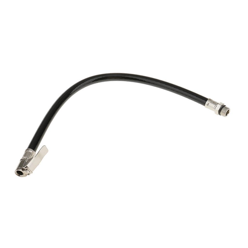 2X Car 23cm Tyre Inflator Hose Adapter Extension for Bicycles Motorbikes Pump