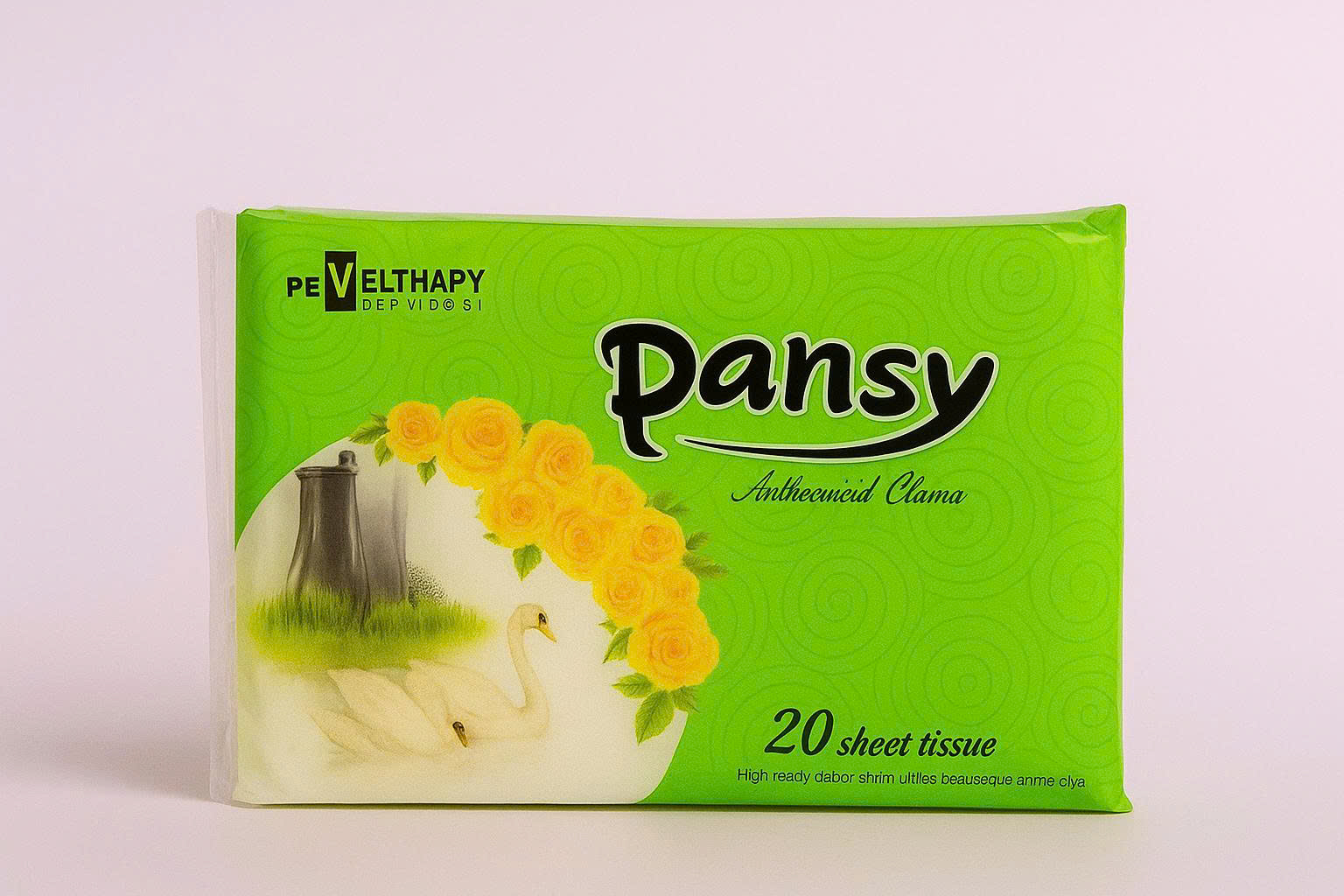 Lốc 10 gói khăn giấy khô PANSY dạng ví bỏ túi tiện dụng 20 tờ/gói, mềm mịn dùng 1 lần Giấy Ăn