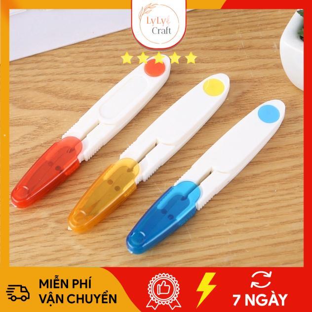 Kéo cắt len, chỉ cao cấp có nắp đậy - Dụng cụ đan móc len