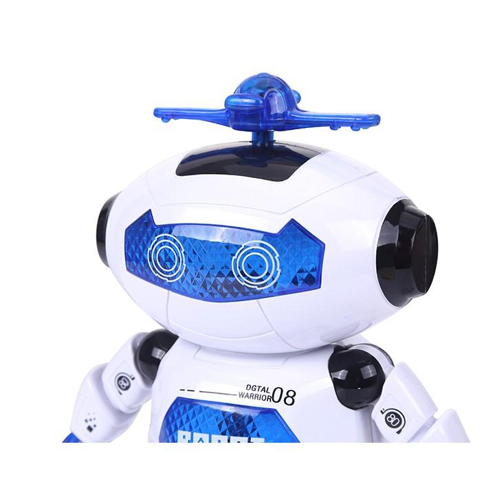 Đồ Chơi Robot Thông Minh Biết Nhảy Và Phát Nhạc Xoay 360Độ