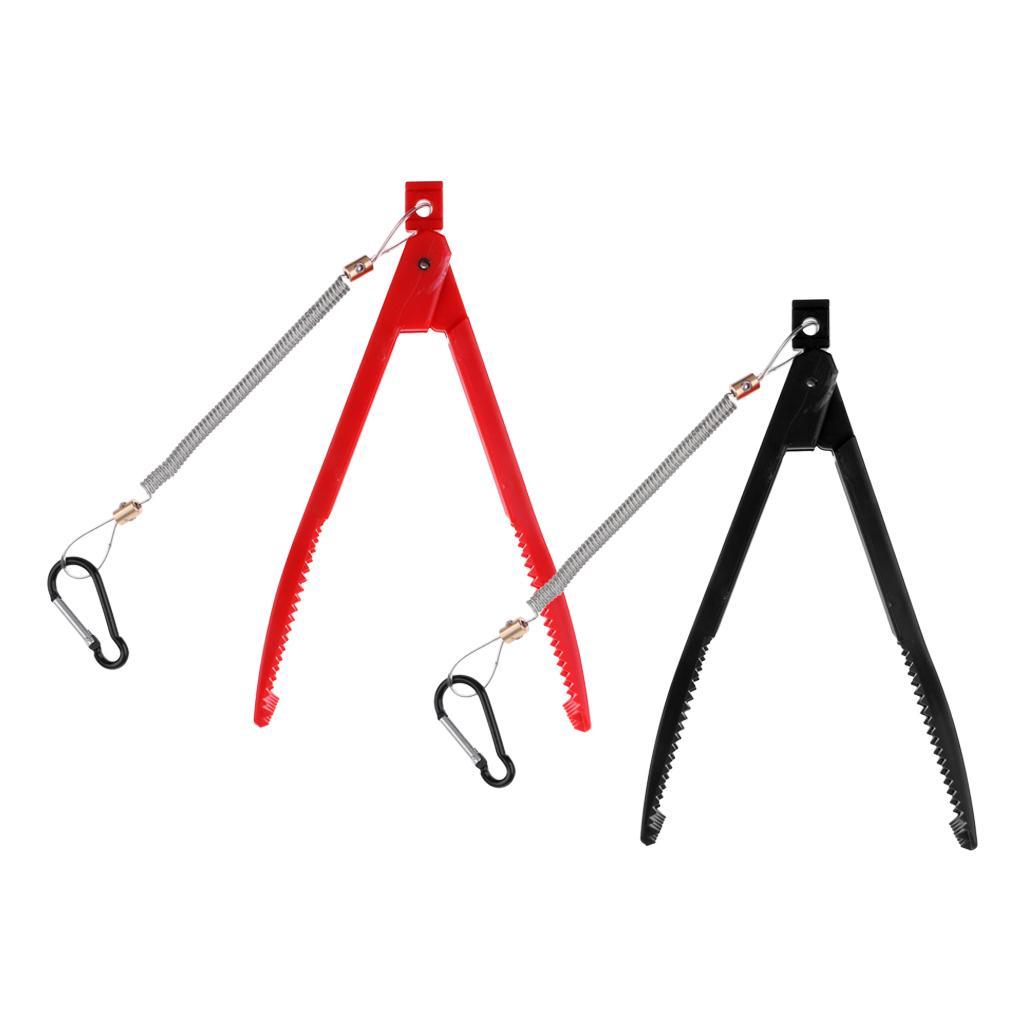 Plastic Fishing Gripper 8.7" Fish Lip Grip Pliers Grabber Keeper Holder with Lanyard