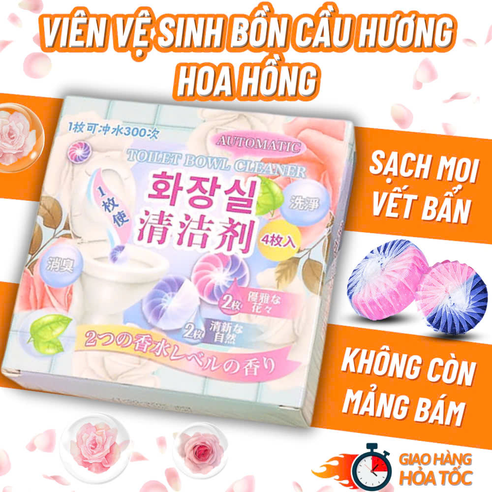Viên Thả Bồn Cầu 3IN1 Vừa Vệ Sinh ,Diệt Vi Khuẩn,Làm Bóng Men Sứ Bồn Cầu Vừa Tỏa Hương Thơm Mát Chống Mùi, Diệt Khuẩn, Làm Sạch Hiệu Quả - HÀNG CHÍNH HÃNG MINIIN