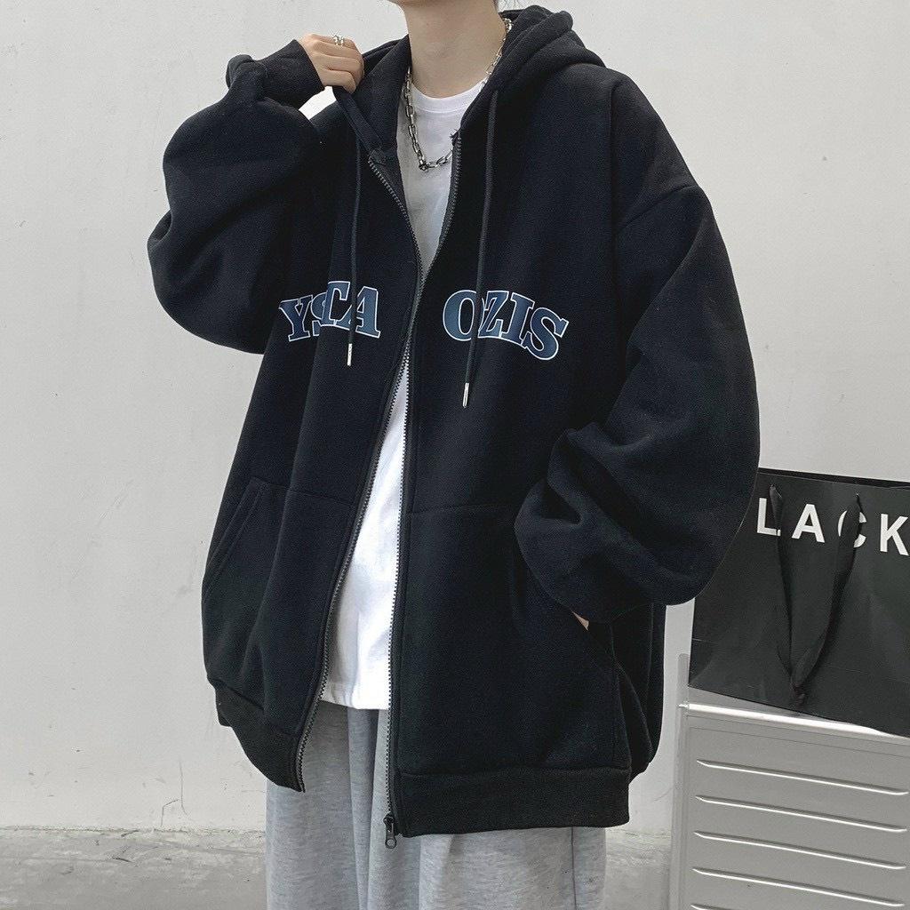 Áo Hoodie YSTA OZIS Chất Nỉ Bông Form Rộng Unisex Nam Nữ