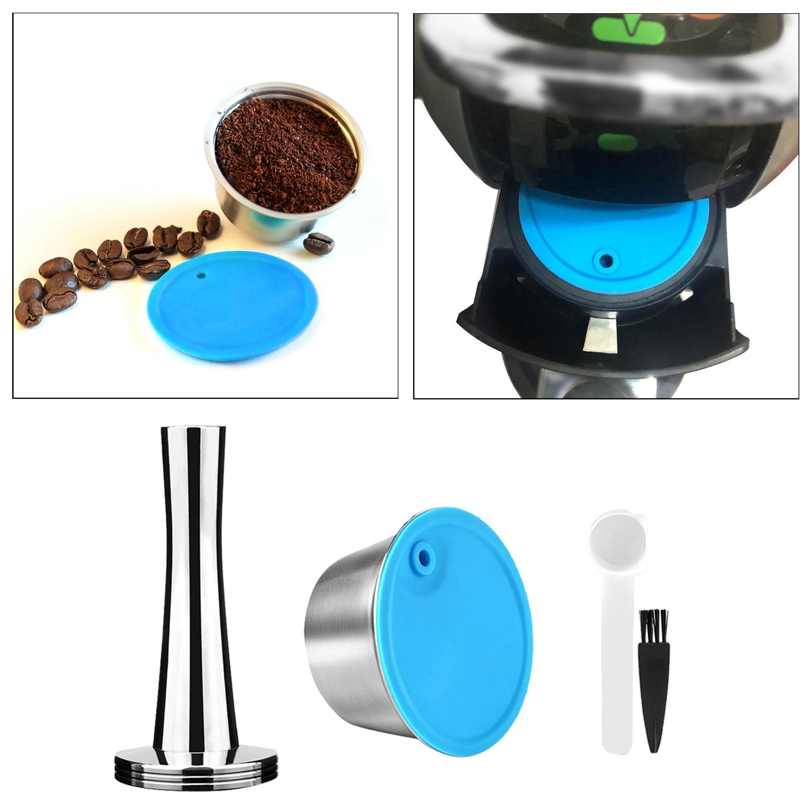 Reusable Coffee Capsules, Stainless Steel Refillable Pods Holder Filter Compatible with Dolce Gusto