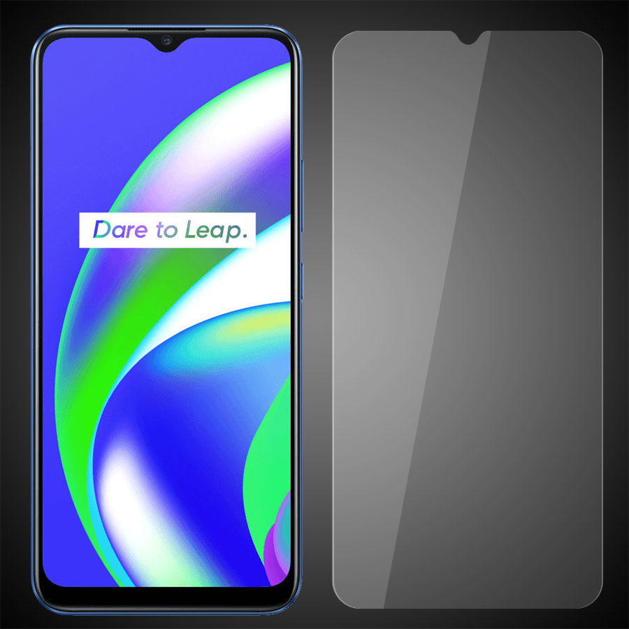 Kính Cường Lực Cho Realme C12 / C15 Trong Suốt 2.5D Không Full Màn- Hàng Chính Hãng