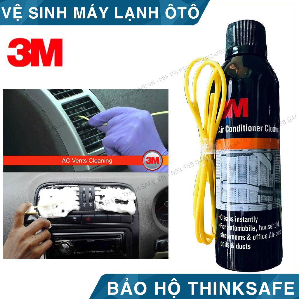 Chai xịt vệ sinh hệ thống điều hòa ô tô 3M AIR CONDITIONER CLEANER FOAM 89227 - Bình xịt vệ sinh làm sạch bụi bẩn và khử mùi hệ thống điều hòa