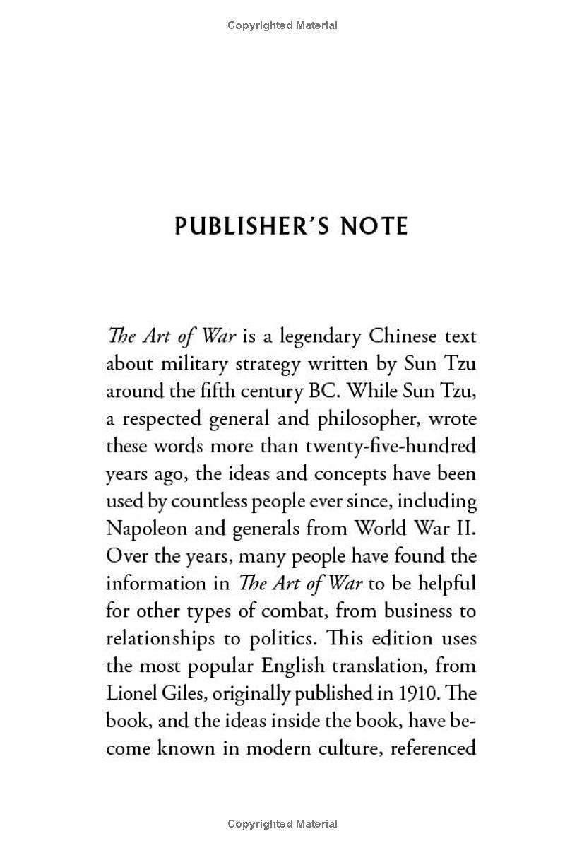 The Art Of War: The Classic Guide To Strategy: Essential Pocket Classics